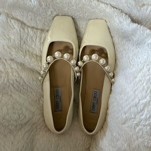 Jimmy choo pearl flats